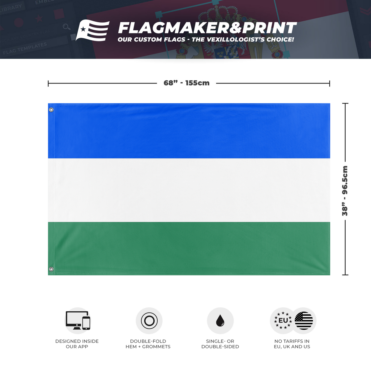 English Republican Flag Gub Flagmaker Print english-republican-flag-gub-flagmaker-print