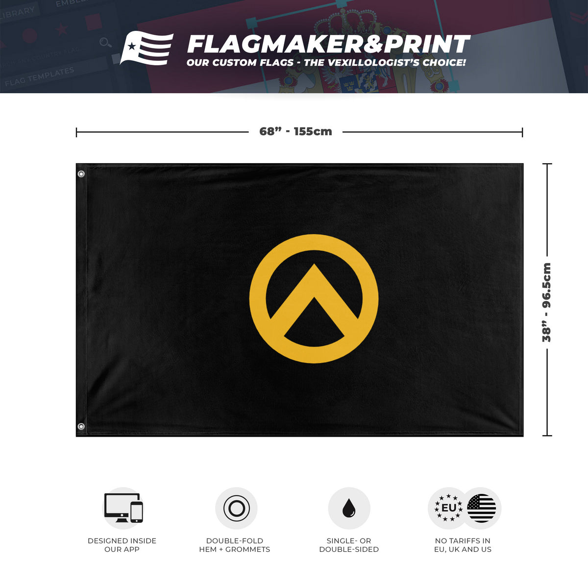 Lambda Flag Identitarian Movement Flagmaker And Print