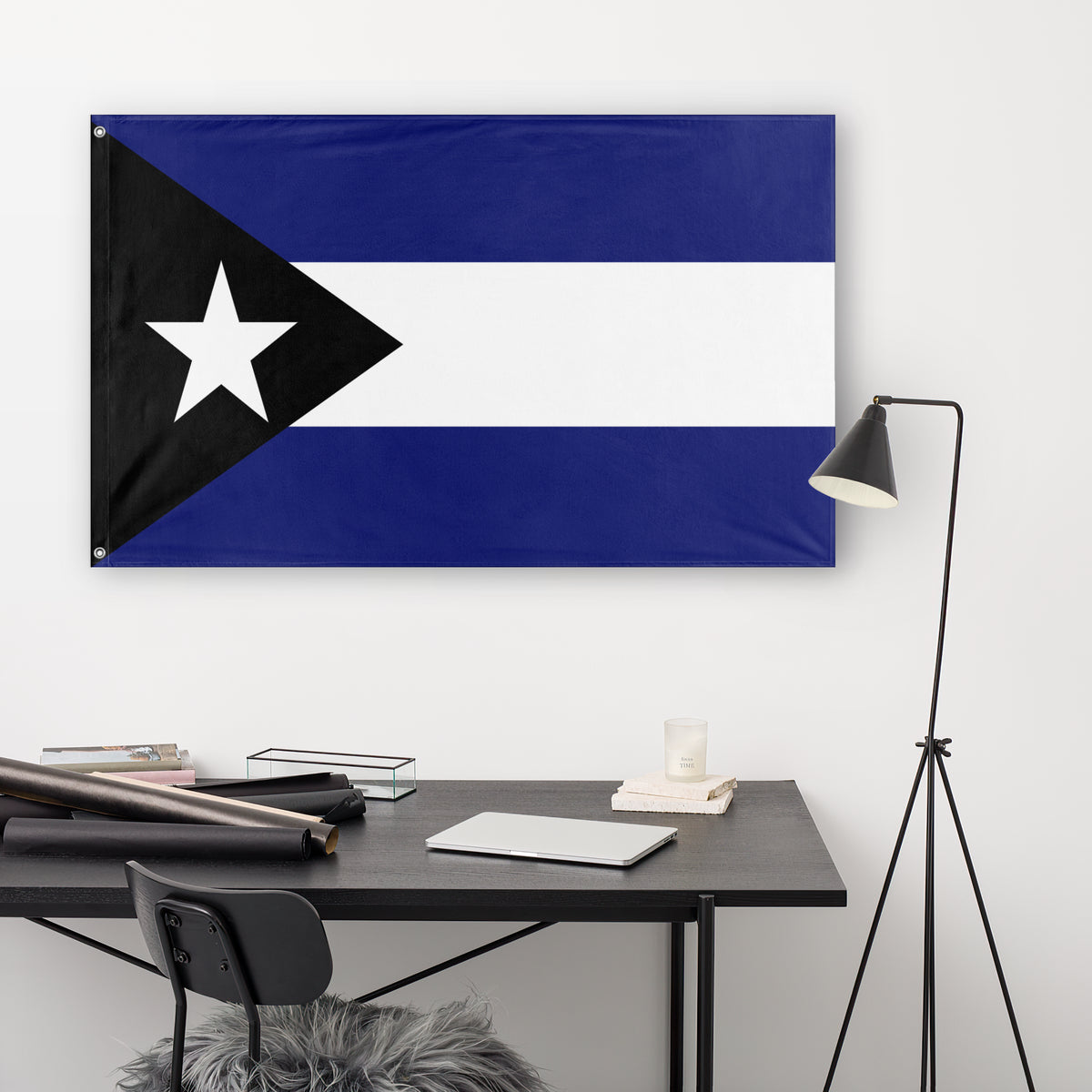 Thin Blue Line Puerto Rico Flag