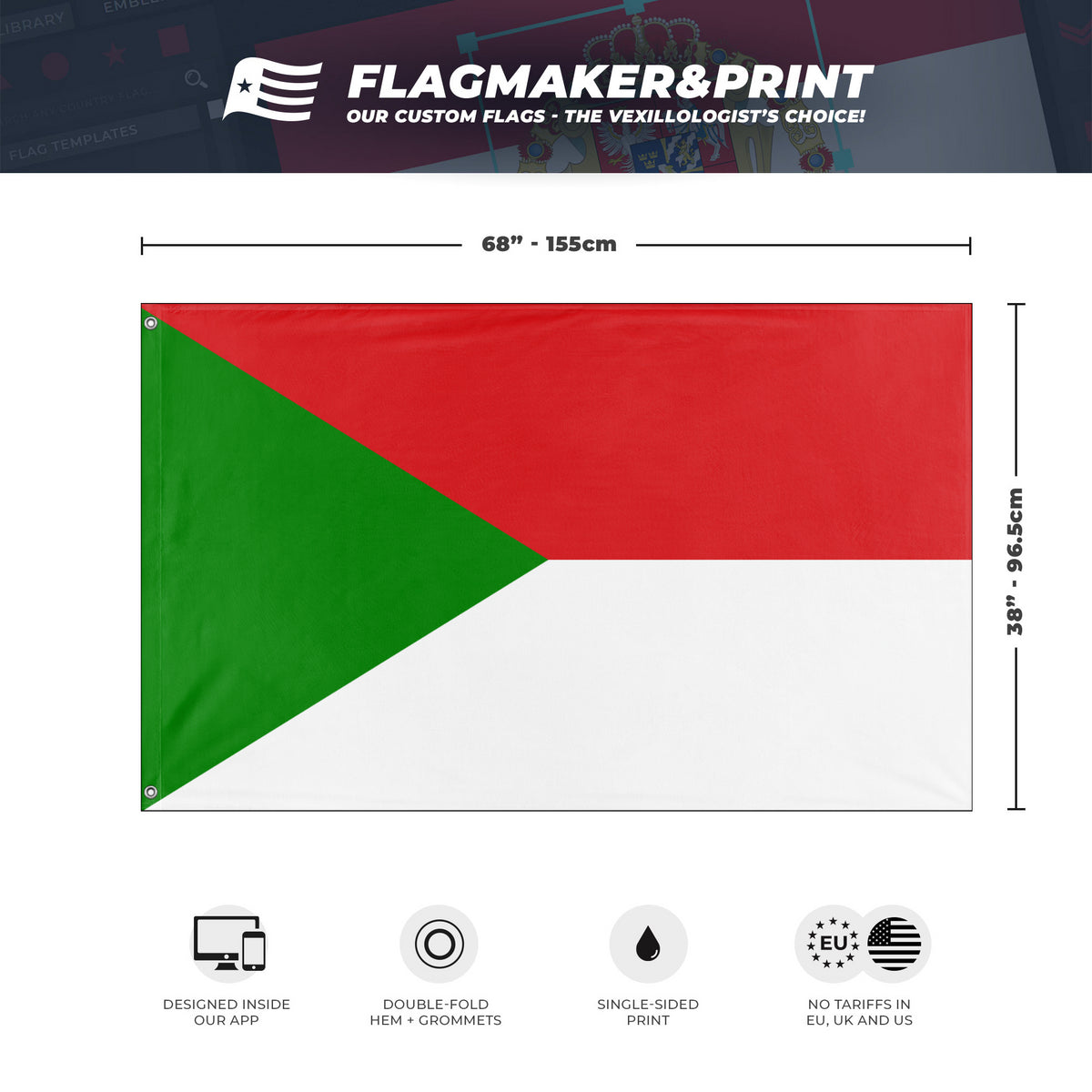 Czech Oman flag (Flag Mashup Bot) Flagmaker & Print