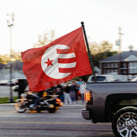 Custom Truck-Mounted Flags (High Wind Fabrics)
