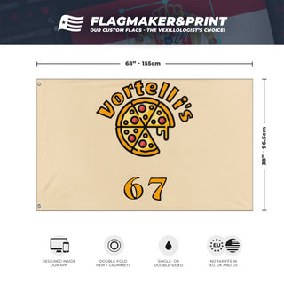 Vortelli's Pizza flag (John The Baker) (Hidden)