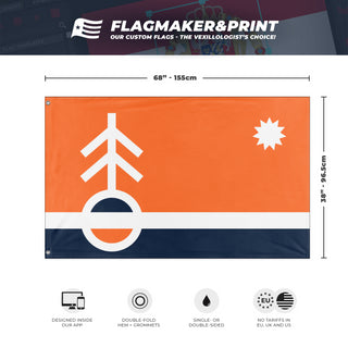 Evening Tree Outdoor flag (Ryan Kostusiak)