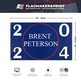 Brent Peterson 2024 flag (Metal Funk Peterson)