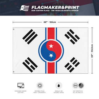 Federation of Korean Republics flag (Eli Frank) (Hidden)