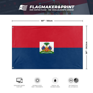 Dominican Haiti flag (Flag Mashup Bot)