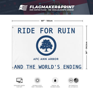 Ride For Ruin AFC Ann Arbor flag (Main Street Hooligans) (Hidden)