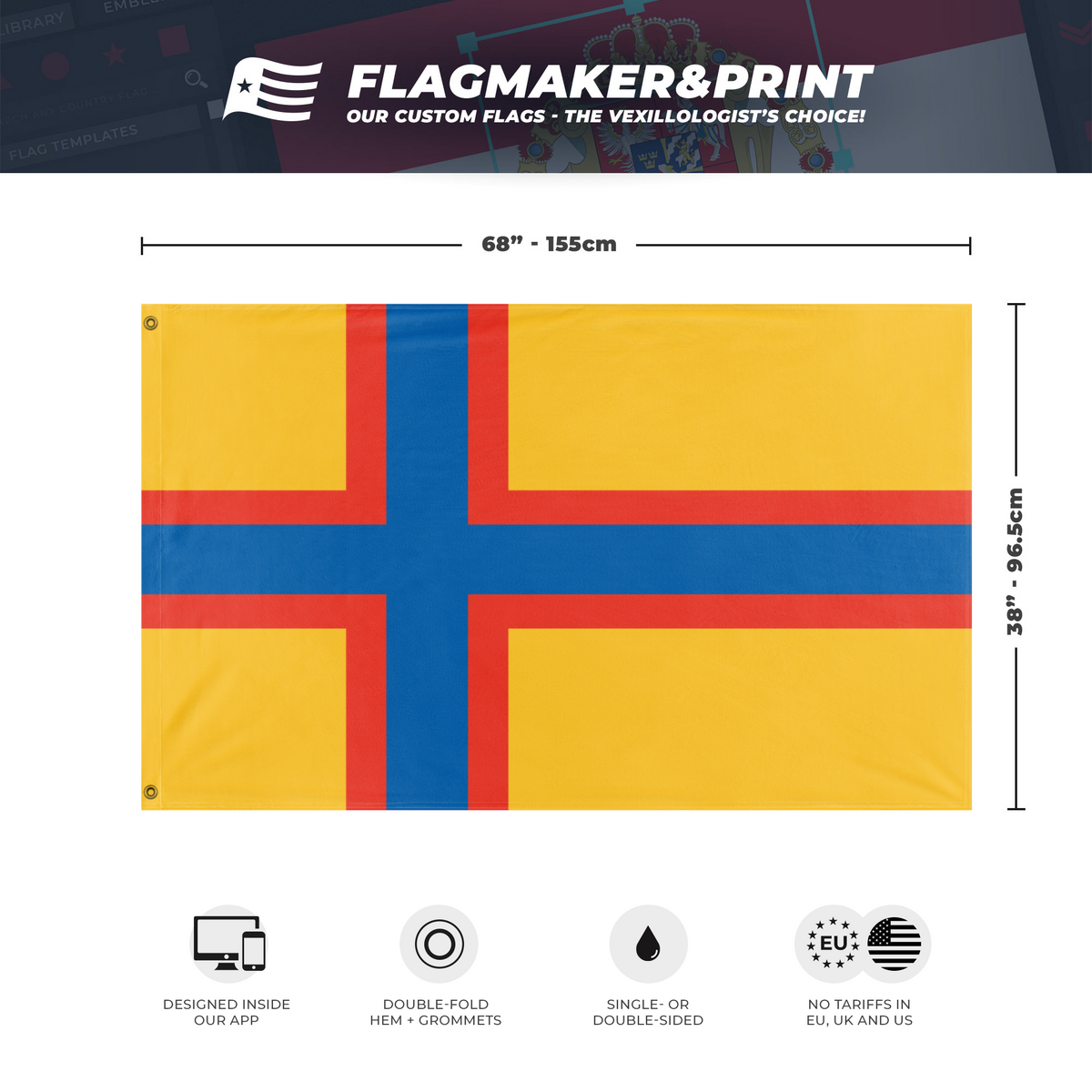 Ingria flag (VK) – Flagmaker & Print
