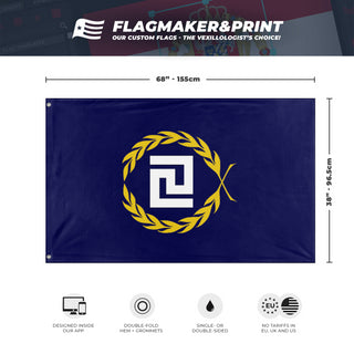 Golden dawn flag (SIDEWAYS)