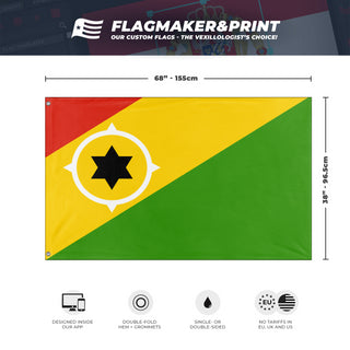 Sint Eustatius and Saba Zimbabwe flag (Flag Mashup Bot)