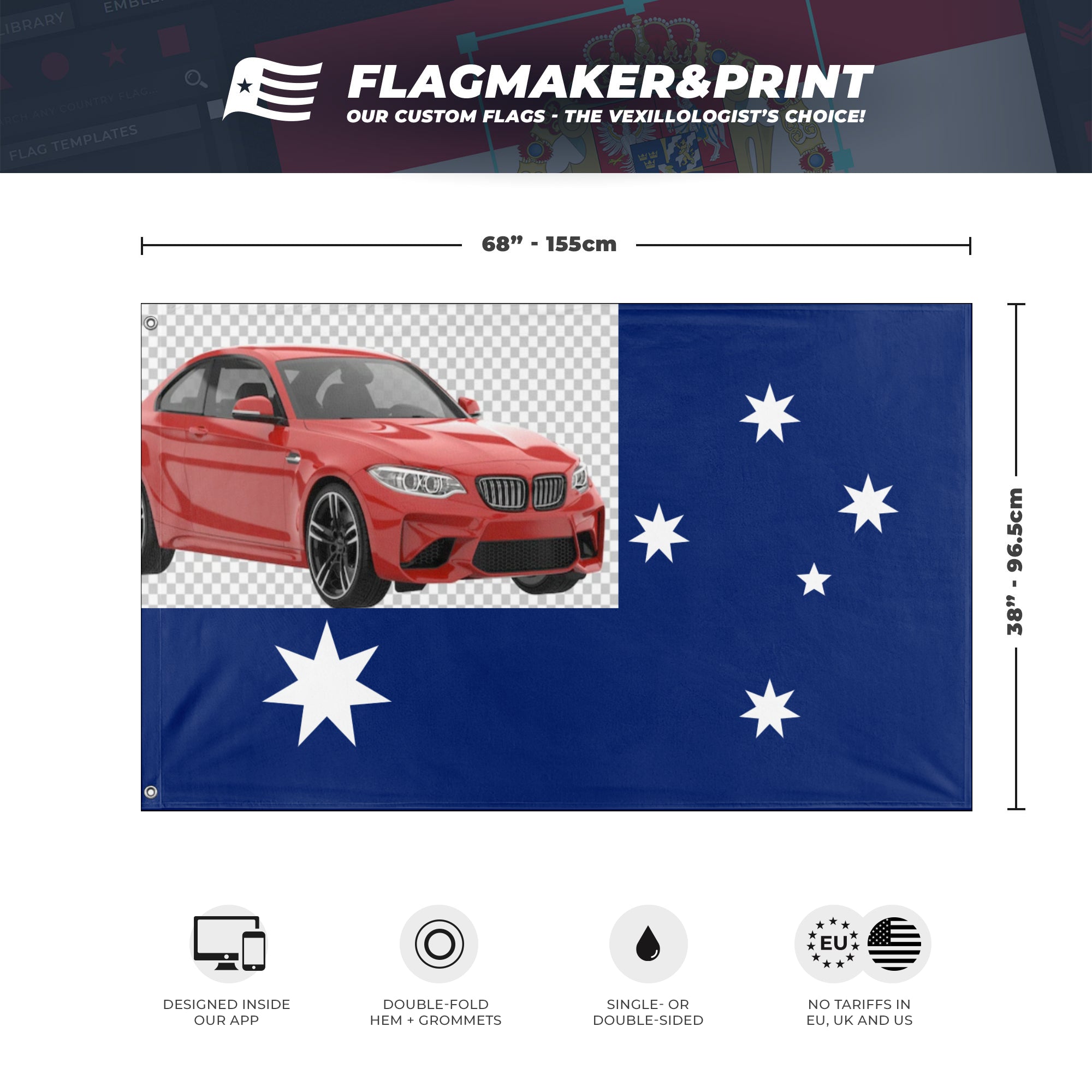 Custom Team car Flags