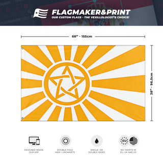 Rising Pentagram Sun flag (DeSupremeOdessey)