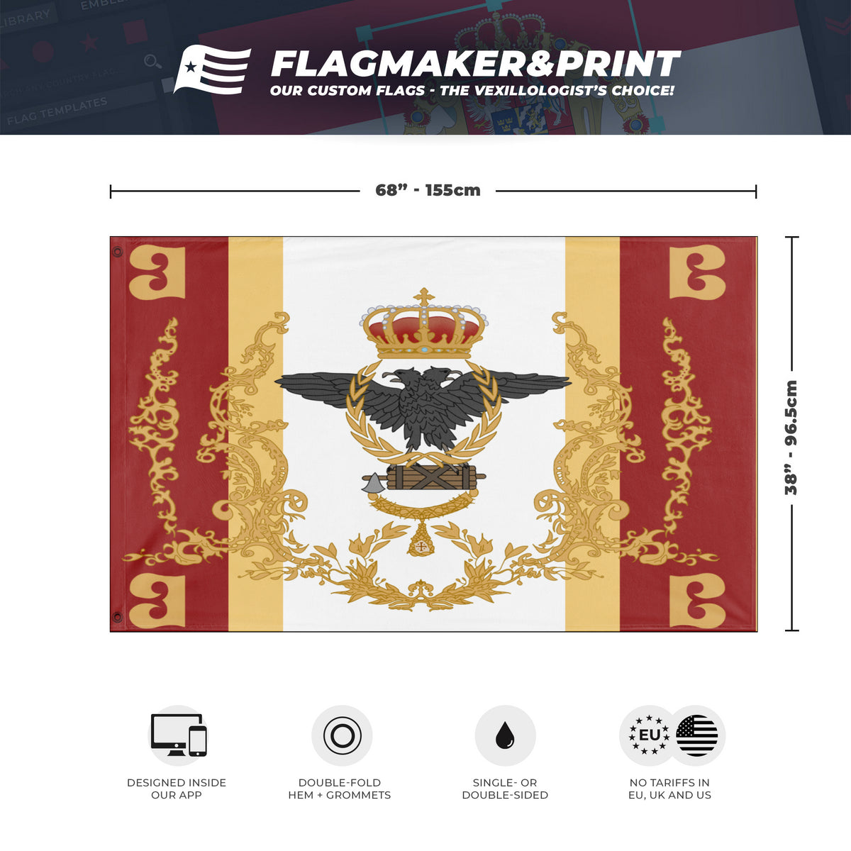 roman flag (infinity) – Flagmaker & Print