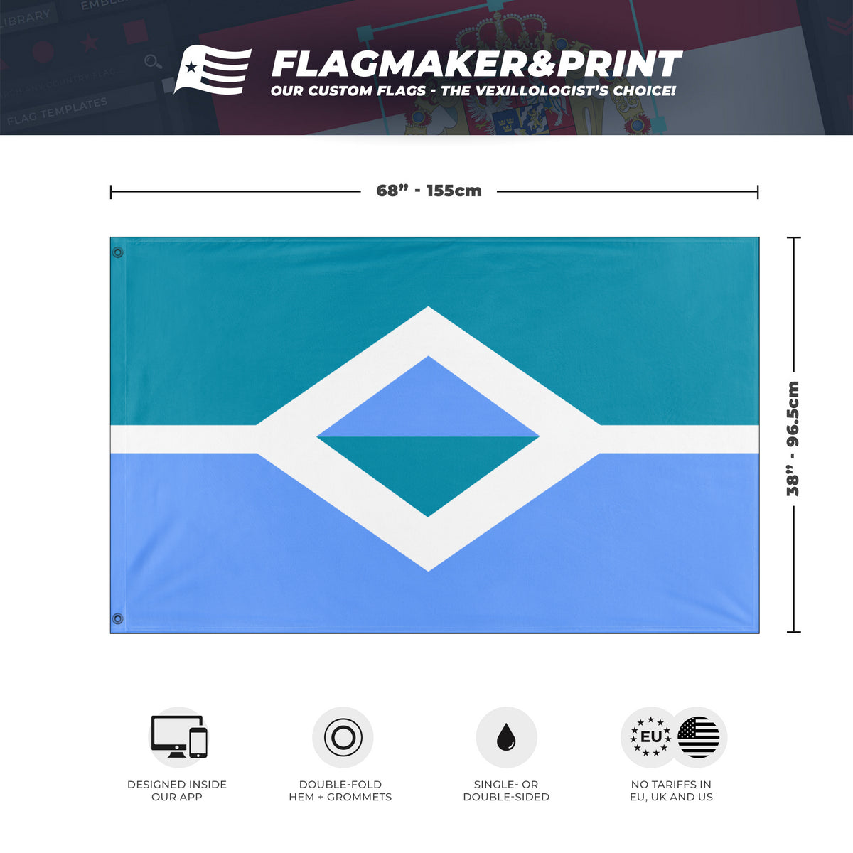 United Cascadia flag (Sector D2) – Flagmaker & Print