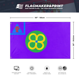 National Autistic People's Party Auspicious Youth Elaborated (NAPPAYE) flag (Cyrus Harper Shahidi)