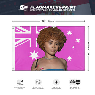 PinkIce Spice Australia flag (Ice Spice)