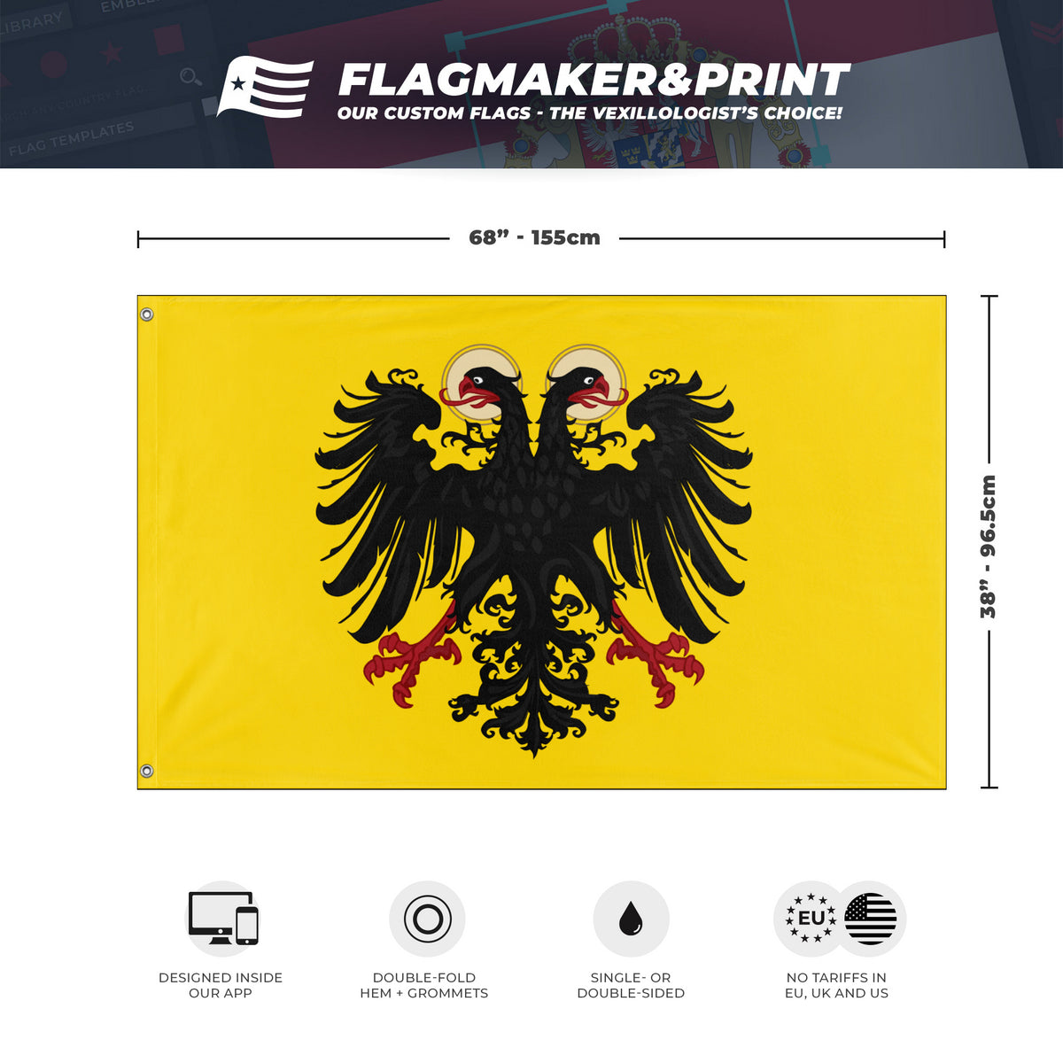 Holy Roman Empire flag (HRE) – Flagmaker & Print