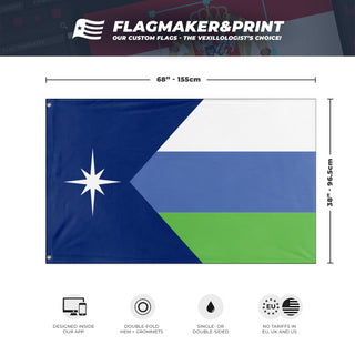 Polaris Tricolore (Minnesota) flag (robert) (Hidden)