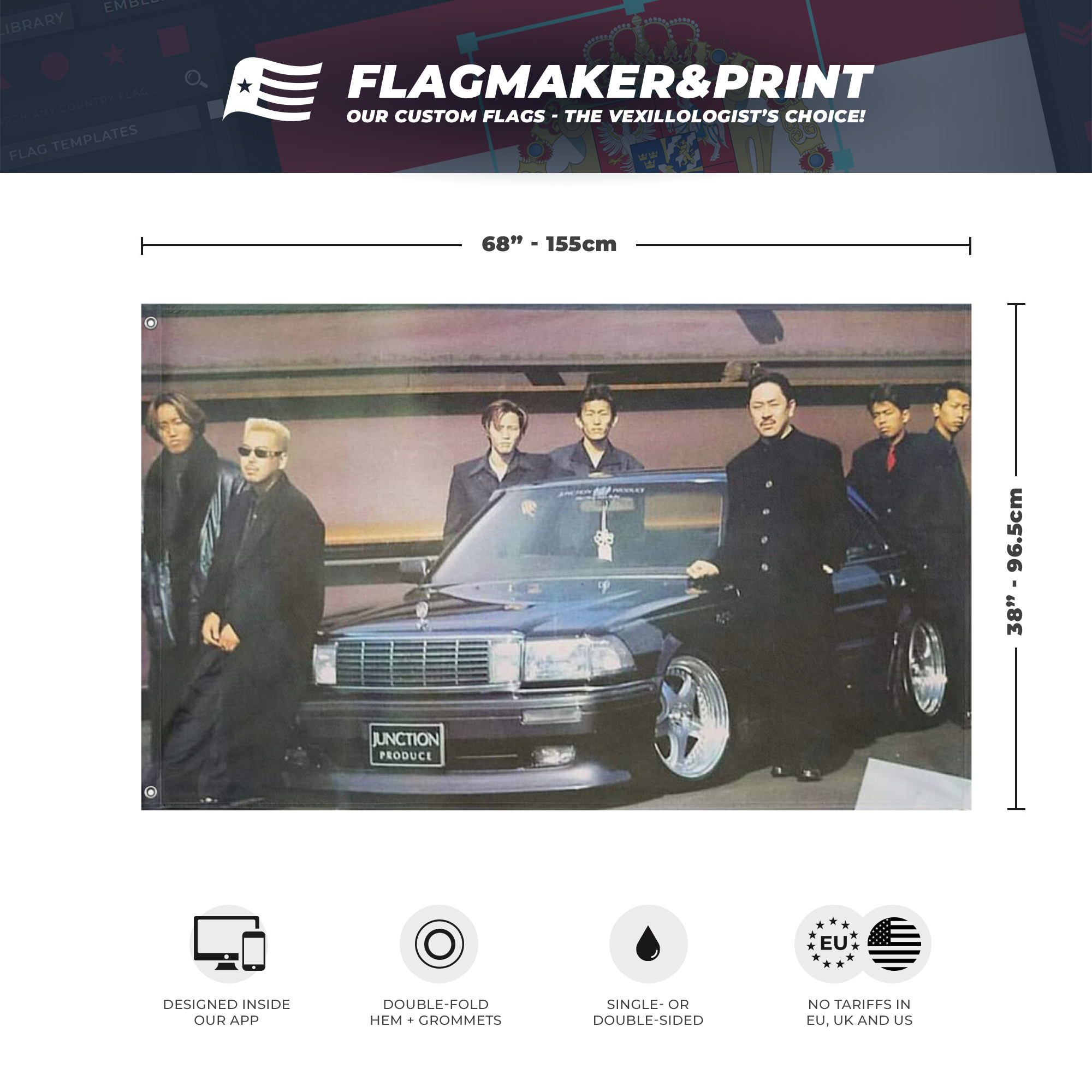 Junction Produce flag (pharaoh) (Hidden) – Flagmaker & Print