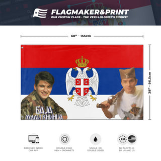 Republika Srpska Krajina (Republic of Serbian Krajina) za baja mali knindza flag (Nik)