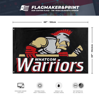 WHATCOM WARRIORS flag (Logan OLarey)