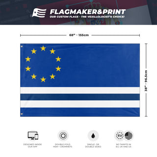 Europan Economic Union flag (Rose)