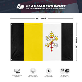 Vatican City flag (Monaco)