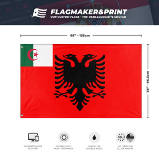 The Republic of Albania flag (The Yeeter)