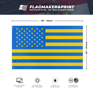 American Aid Workers in Ukraine flag (Flagmaker & Print)