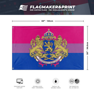 Horizontal Bisexual Tsardom of Bulgaria flag (- Zerkangar)