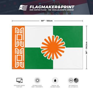 Muscogee Fields of Sunshine - Tallahassee, FL flag (VertigoOne AKA Michael Trimmer)