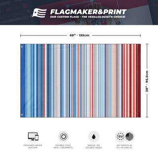 Ottawa Warming Stripes flag (Prof. Ed Hawkins)