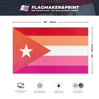 Lesbian Puerto Rican Flag (Venus R.R. Velez)