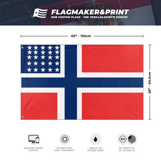 America Norway  flag (Z.Z)