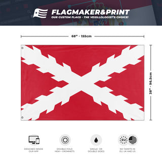 Cross Ensign of South Africa flag (Flag Mashup Bot)