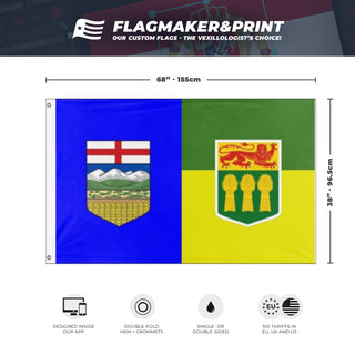 Alberta and saskatchewan flag (kellan)