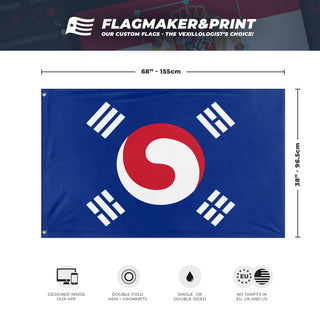 Blue Ensign of South Korea flag (Flag Mashup Bot)