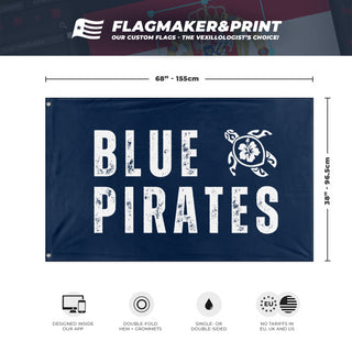 BLUE PIRATES flag (JS)