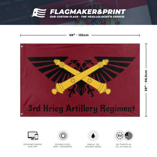 3rd Krieg Artillery Regiment flag (Nathan Lawyer)