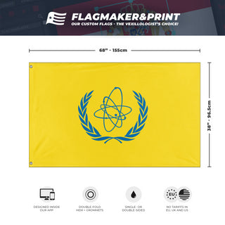 Free Atomic Energy Agency flag (Flag Mashup Bot)