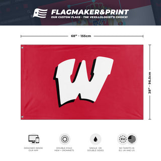 Warrior Red/White flag (DIckerson)