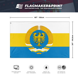 Silesia in style of DDR flag (Schlesier)