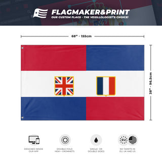 English French alliance WW1 flag (DT)