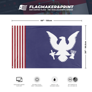 Judaeo-Christian Nationalist America  flag (DT)
