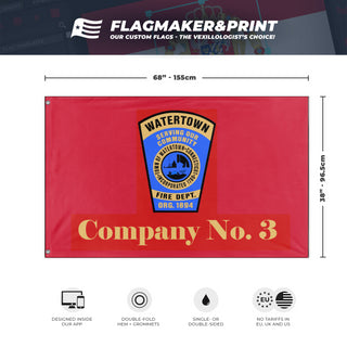 Watertown Fire 3 flag (Company 2)