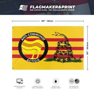 Vietnam anti-communist action gadsen flag (DT)