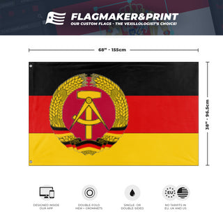 Peoples Republic of Germany  flag (DT)