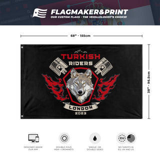 Turkish Riders  flag (Ltr)