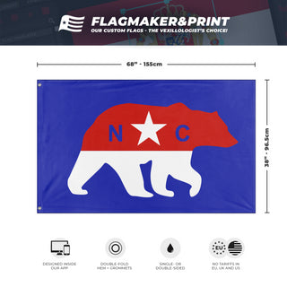 North Carolina Free State flag (Cyberpunk)