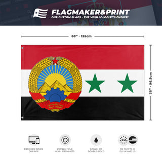 Peoples Republic of Egypt  and Syria  flag (DT)